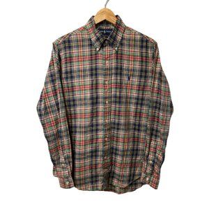 Vintage Polo Plaid Button Up Shirt - Size M